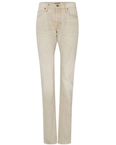 Tom Ford Slim-fit Jeans - Natural