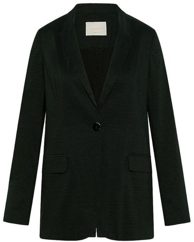 Momoní Lunel Cotton Linen Jacket - Black