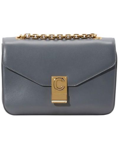 Celine Pouch Black Silver Enamel Patent Leather CELINE Clutch Bag Flap with  Strap Women's Genuine | eLADY Globazone