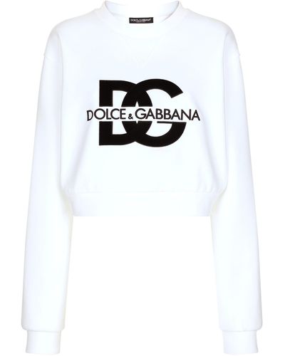Dolce & Gabbana Sweatshirt aus Jersey - Weiß