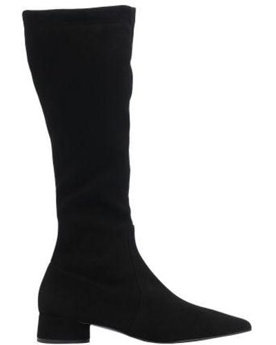 Lottusse Carla Elasticated High Boots - Black