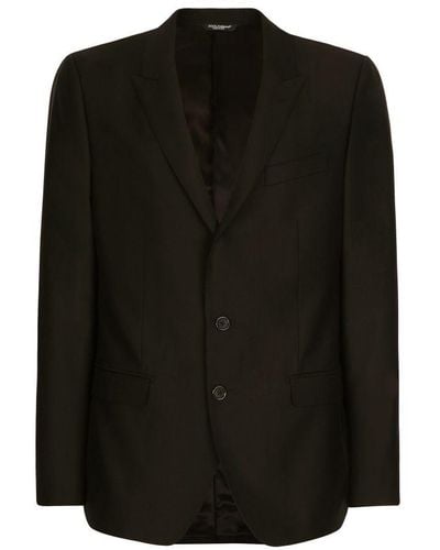 Dolce & Gabbana Wool And Silk Martini-Fit Suit - Black