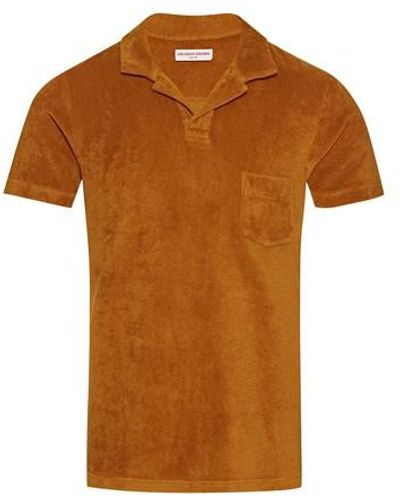 Orlebar Brown Terry Towelling Polo Shirt - Yellow
