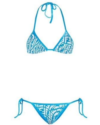 Fendi Bikini En Lycra® - Bleu
