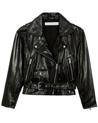 IRO Douki Leather Jacket - Black