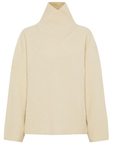 Totême Knit Turtleneck Sweater - Natural