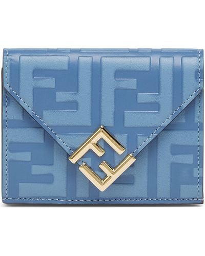Fendi Portemonnaie FF Diamonds - Blau