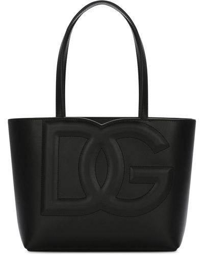 Dolce & Gabbana Sac cabas petit format DG Logo - Noir