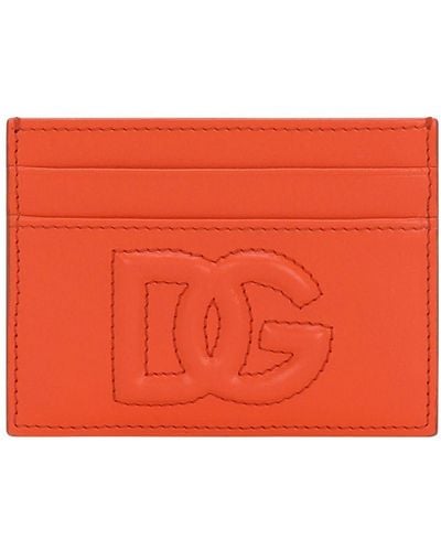 Dolce & Gabbana Dg Logo Card Holder - Orange