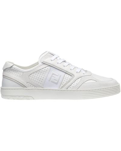Fendi Lace-up Sneakers - White