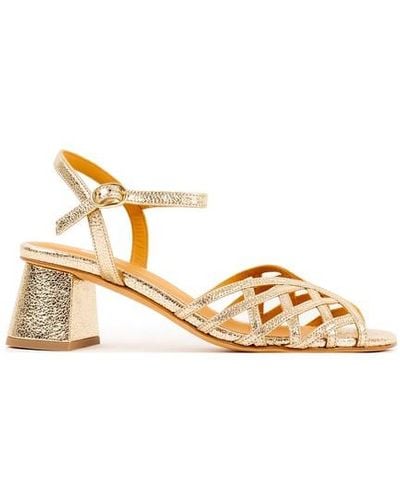Bobbies Salma Heeled Sandals - Metallic