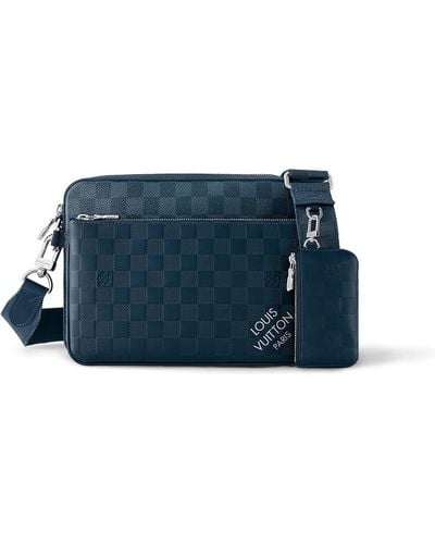 Louis Vuitton Trio Messenger Tasche - Blau