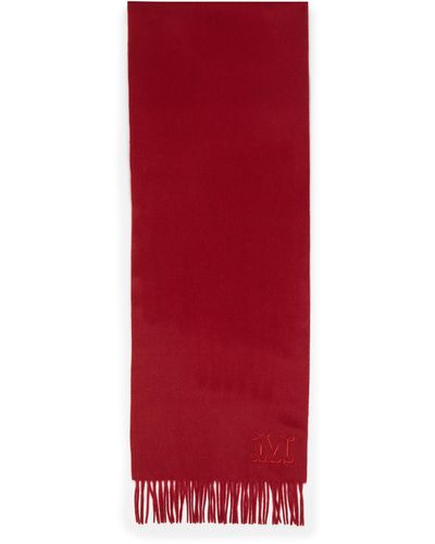 Max Mara Kaschmir-Schal mit Logo Wsdalia - Rot