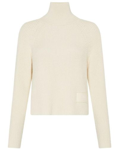 Ami Paris Ami Label Sweater - White