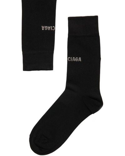 Balenciaga Strass Socks - Black