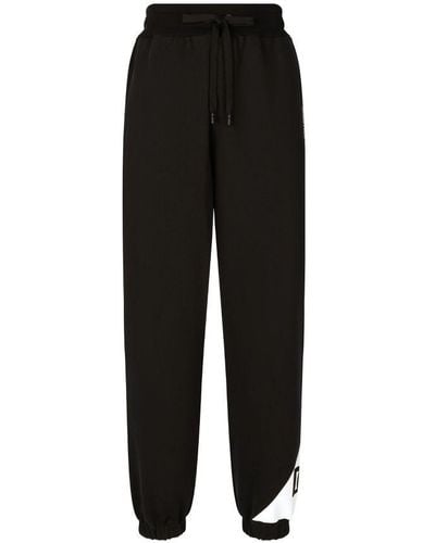 Dolce & Gabbana Cotton Jogging Trousers - Black