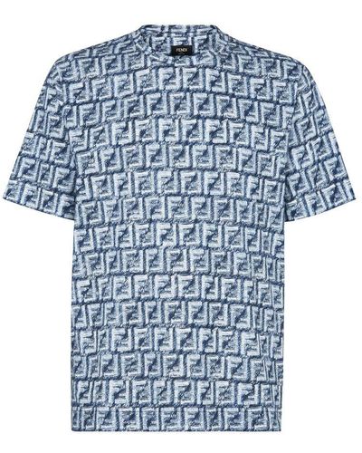 Fendi Oversized T-Shirt - Blue