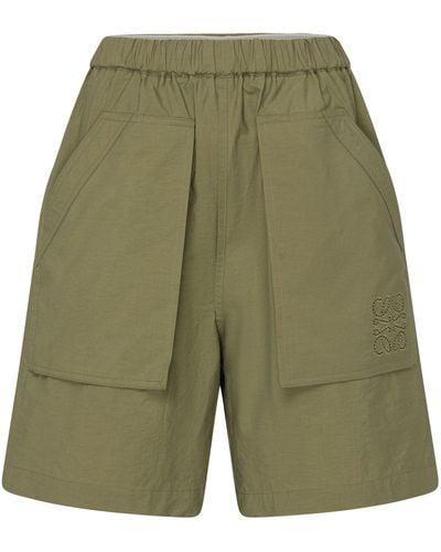 Loewe Long Shorts mit großen Taschen - Grün