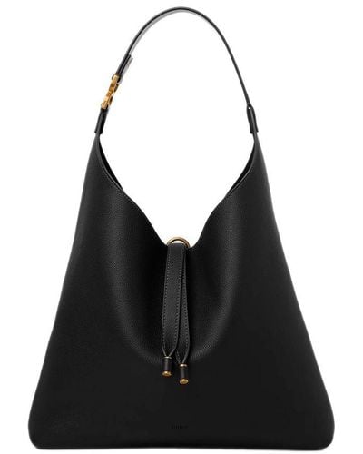 Chloé Marcie Hobo Shoulder Bag - Black
