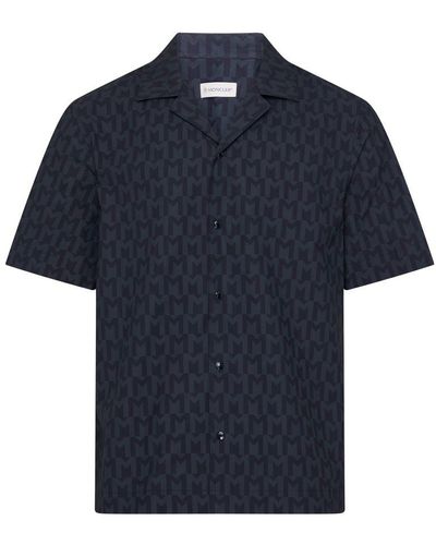 Moncler Short-Sleeved Shirt - Blue