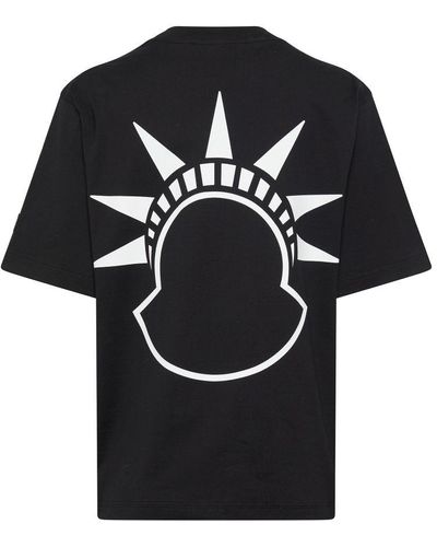 Moncler Genius X Alicia Keys - Printed Motif T-shirt - Black