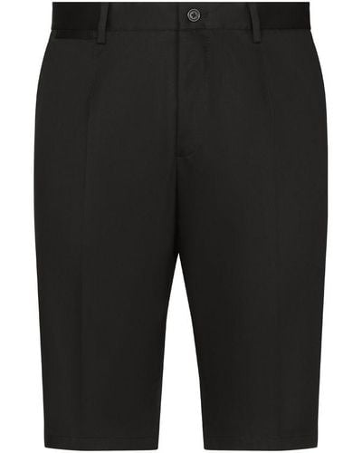 Dolce & Gabbana Stretch Cotton Shorts - Black