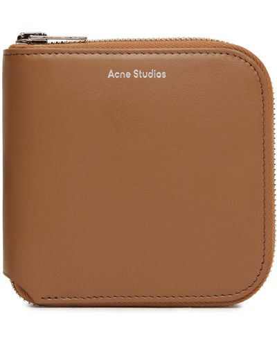 Acne Studios Mini-Brieftasche mit Reißverschluss - Schwarz