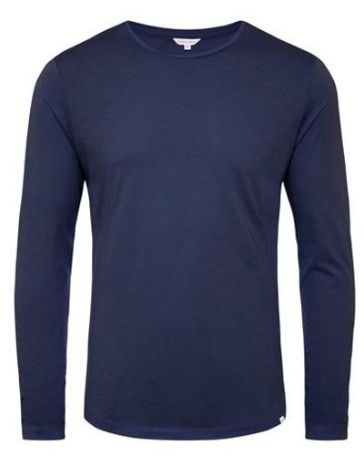 Orlebar Brown Ob-t Ls Merino - Blue