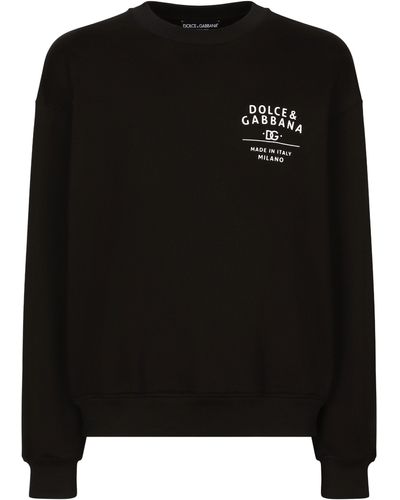 Dolce & Gabbana Sweatshirt mit Rundhalsausschnitt - Schwarz
