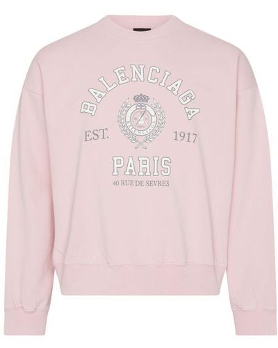 Balenciaga University 1917 Sweatshirt Regular Fit - Pink