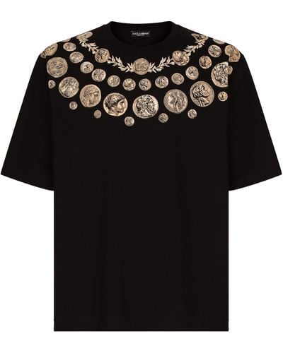 Dolce & Gabbana Tops > t-shirts - Noir