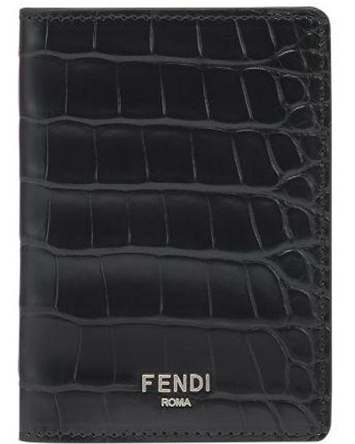 Fendi Paper Holder Accessories in Black for Men Lyst UK