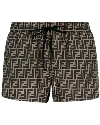 Fendi Swim Shorts - Black