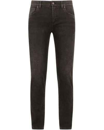 Dolce & Gabbana Jean skinny en tissu stretch noir