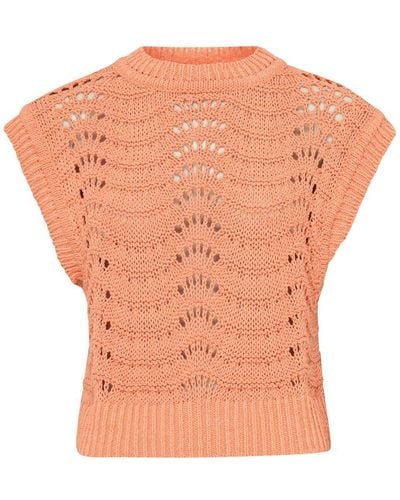 Sessun Haki Knit Sweater - Orange