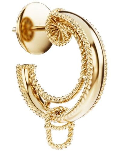 Dolce & Gabbana Rainbow Alphabet Earring In Yellow 18kt Gold - Metallic