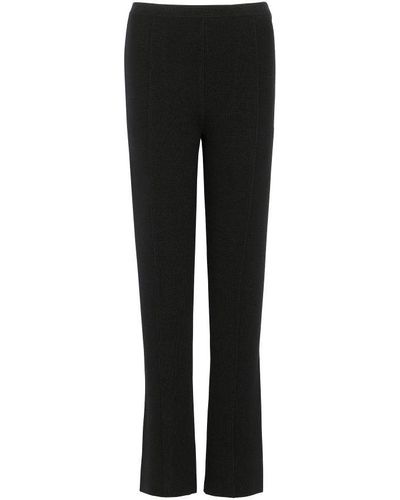 Barrie Cashmere And Wool Leggings - Black
