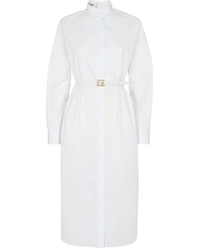 Fendi Robe-chemise - Blanc