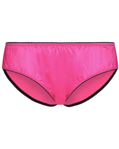 Dolce & Gabbana Satin Panties - Pink