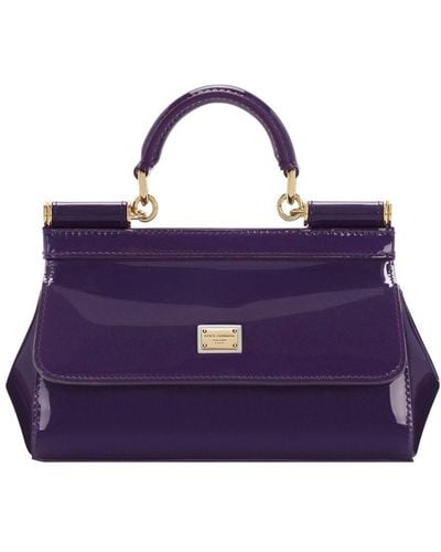 Dolce & Gabbana Small Sicily Handbag - Purple