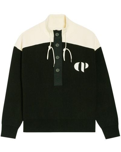 Claudie Pierlot Minimum Half-zip Sweatshirt - Black