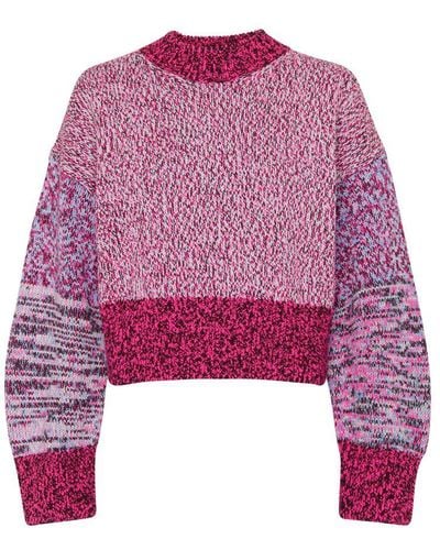 Loewe Puff Sleeve Sweater - Purple