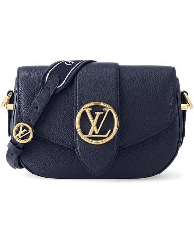 Louis Vuitton Sac LV Pont 9 Soft MM - Bleu