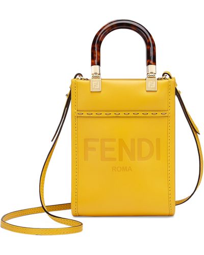 Fendi Shopper Sunshine Mini - Gelb