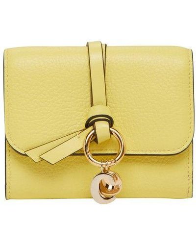 Chloé Alphabet Mini Wallet - Yellow