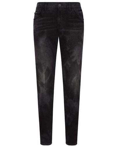 Dolce & Gabbana Regular-fit Denim Jeans - Black