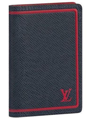 Louis Vuitton Charcoal Black Glacier Taiga Leather Brazza Long