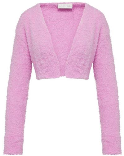 Faith Connexion Cropped Cardigan - Pink