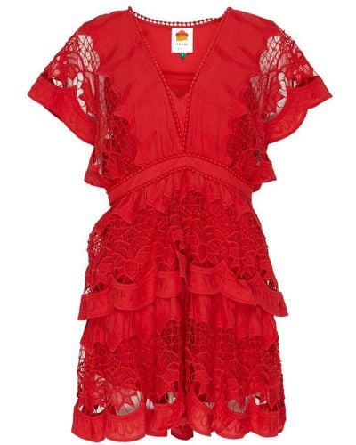 FARM Rio Mini Dress - Red