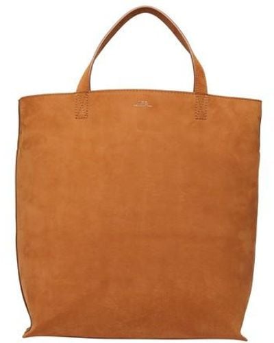 A.P.C. Maiko Medium Tote Bag - Brown